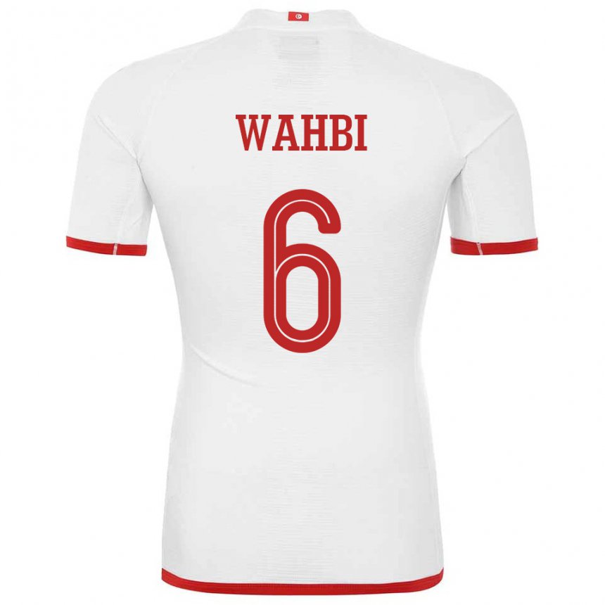 Niño Camiseta Túnez Gaith Wahbi #6 Blanco 2ª Equipación 22-24 La Camisa Perú