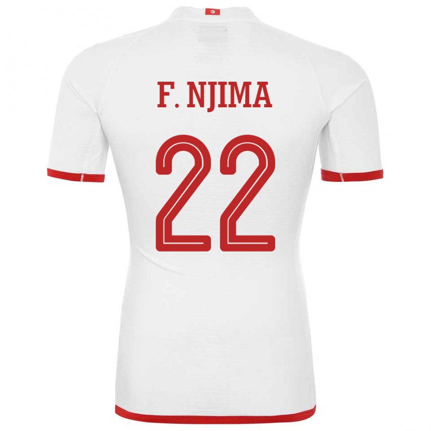 Niño Camiseta Túnez Firas Ben Njima #22 Blanco 2ª Equipación 22-24 La Camisa Perú