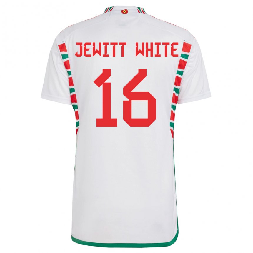 Niño Camiseta Gales Harry Jewitt White #16 Blanco 2ª Equipación 22-24 La Camisa Perú