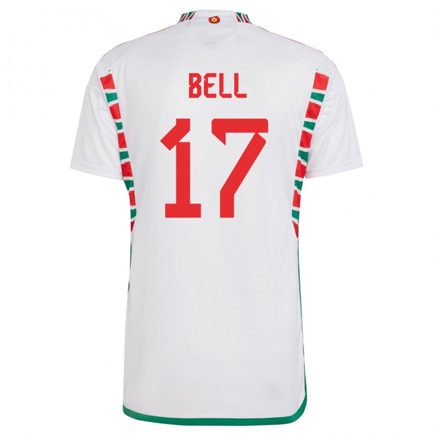 Niño Camiseta Gales Zac Bell #17 Blanco 2ª Equipación 22-24 La Camisa Perú