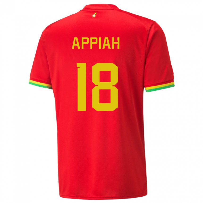 Niño Camiseta Ghana Veronica Appiah #18 Rojo 2ª Equipación 22-24 La Camisa Perú