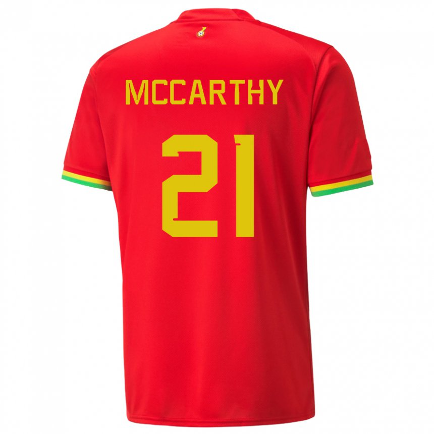 Niño Camiseta Ghana Kerrie Mccarthy #21 Rojo 2ª Equipación 22-24 La Camisa Perú