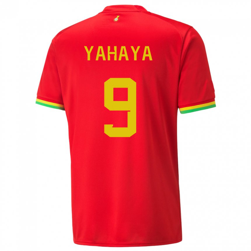 Niño Camiseta Ghana Mohammed Yahaya #9 Rojo 2ª Equipación 22-24 La Camisa Perú