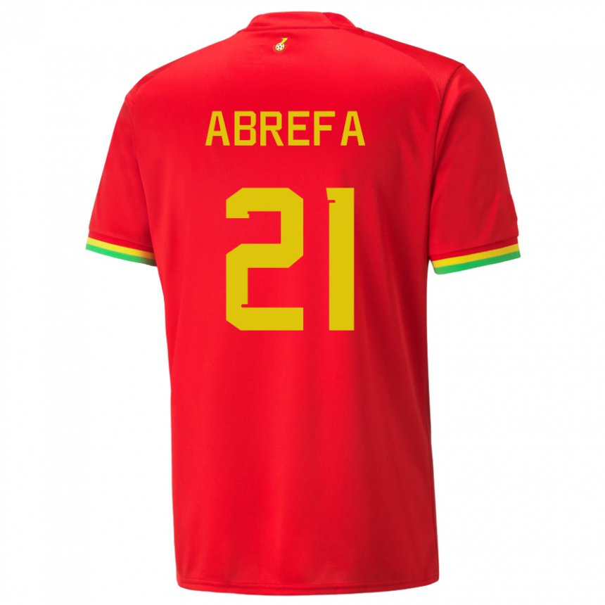 Niño Camiseta Ghana Kelvin Abrefa #21 Rojo 2ª Equipación 22-24 La Camisa Perú