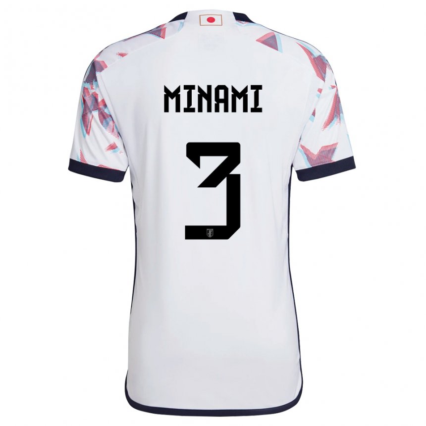 Niño Camiseta Japón Moeka Minami #3 Blanco 2ª Equipación 22-24 La Camisa Perú