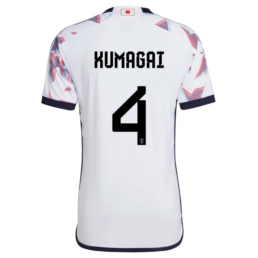 Niño Camiseta Japón Saki Kumagai #4 Blanco 2ª Equipación 22-24 La Camisa Perú