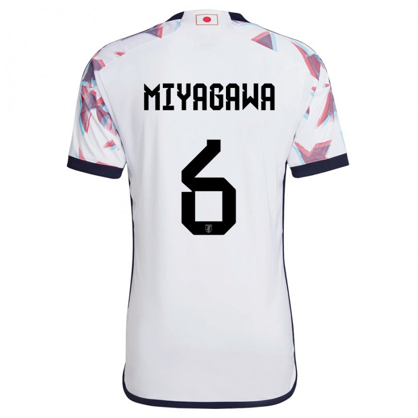 Niño Camiseta Japón Asato Miyagawa #6 Blanco 2ª Equipación 22-24 La Camisa Perú