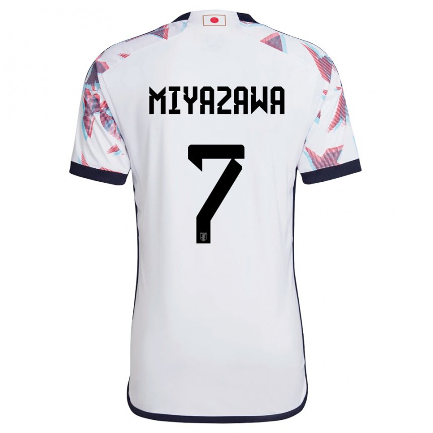 Niño Camiseta Japón Hinata Miyazawa #7 Blanco 2ª Equipación 22-24 La Camisa Perú