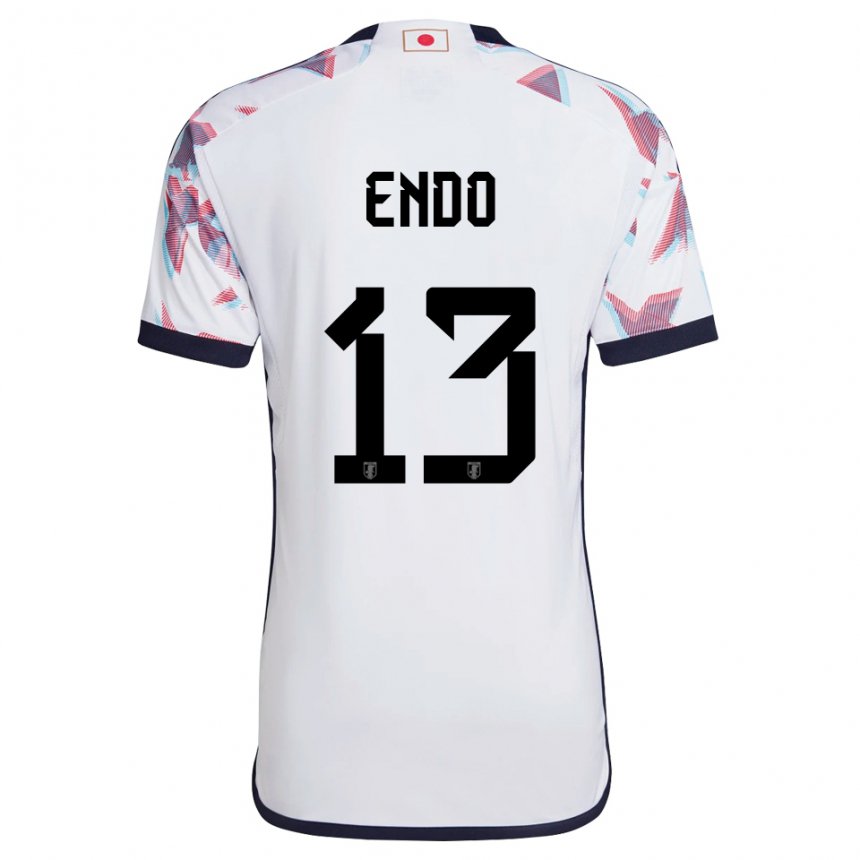 Niño Camiseta Japón Jun Endo #13 Blanco 2ª Equipación 22-24 La Camisa Perú