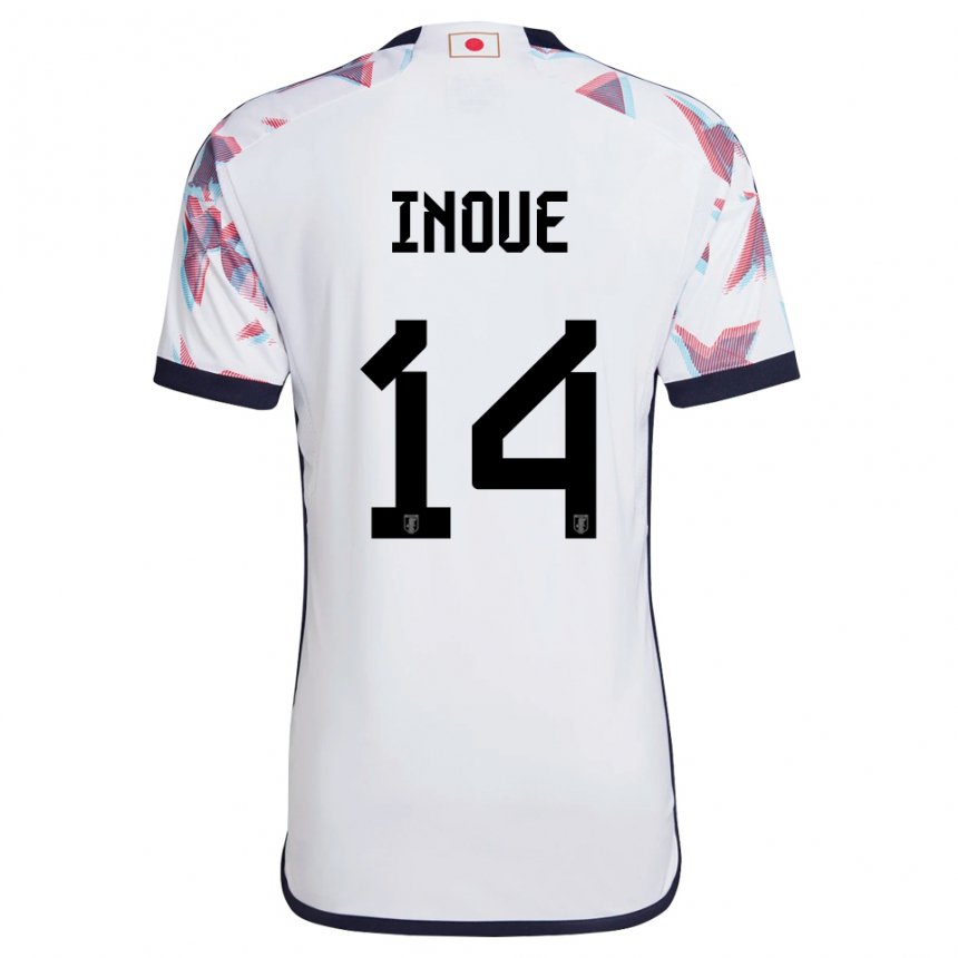 Niño Camiseta Japón Ayaka Inoue #14 Blanco 2ª Equipación 22-24 La Camisa Perú