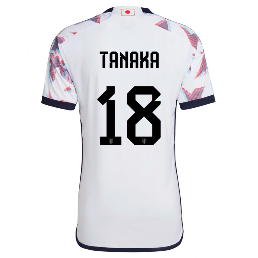 Niño Camiseta Japón Momoko Tanaka #18 Blanco 2ª Equipación 22-24 La Camisa Perú