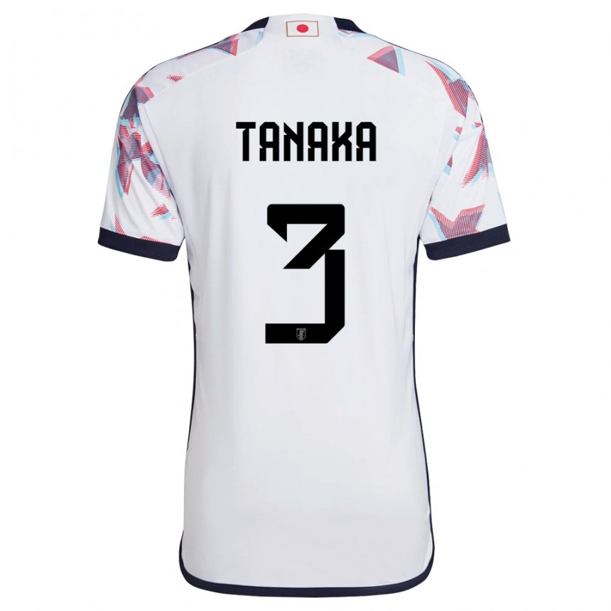 Niño Camiseta Japón Hayato Tanaka #3 Blanco 2ª Equipación 22-24 La Camisa Perú