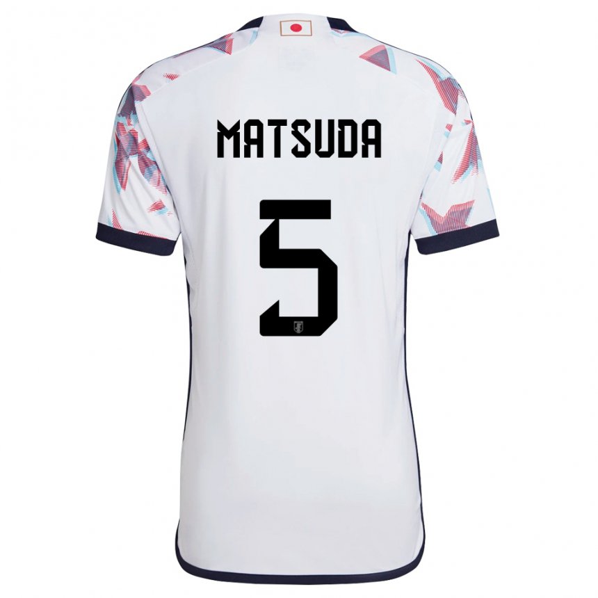 Niño Camiseta Japón Hayate Matsuda #5 Blanco 2ª Equipación 22-24 La Camisa Perú