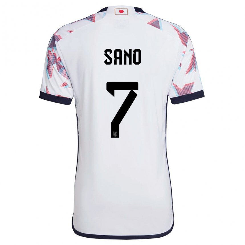 Niño Camiseta Japón Kodai Sano #7 Blanco 2ª Equipación 22-24 La Camisa Perú