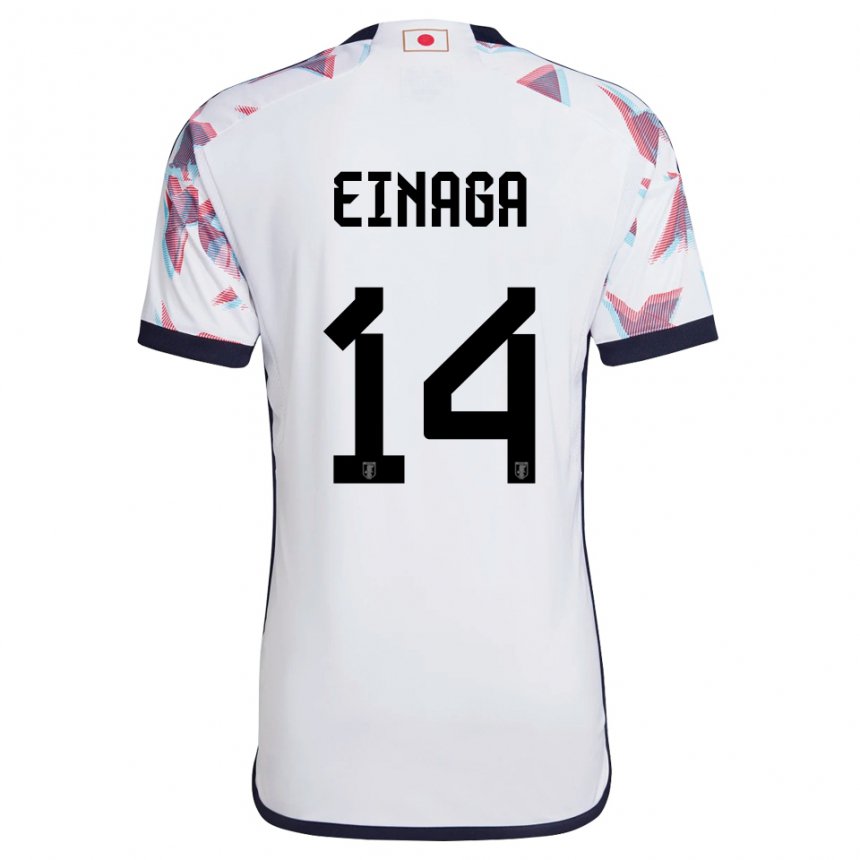 Niño Camiseta Japón Takatora Einaga #14 Blanco 2ª Equipación 22-24 La Camisa Perú