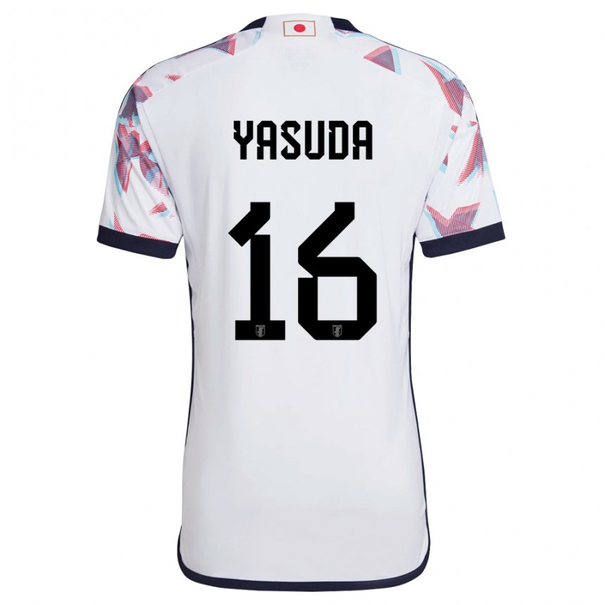 Niño Camiseta Japón Kenshin Yasuda #16 Blanco 2ª Equipación 22-24 La Camisa Perú