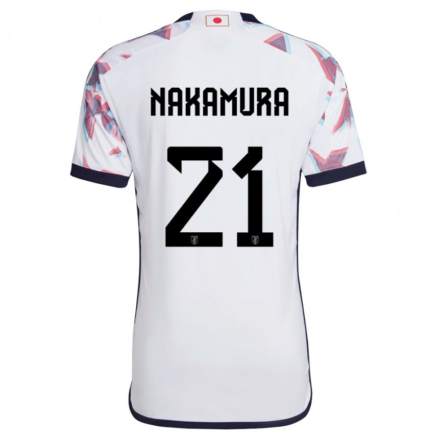 Niño Camiseta Japón Jiro Nakamura #21 Blanco 2ª Equipación 22-24 La Camisa Perú