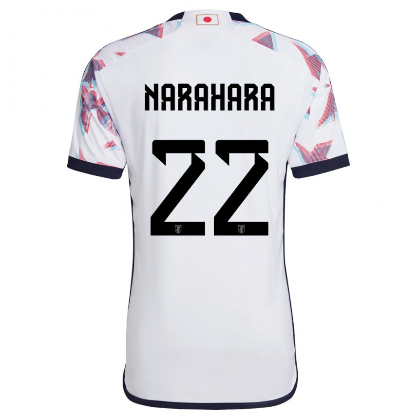 Niño Camiseta Japón Yoshiki Narahara #22 Blanco 2ª Equipación 22-24 La Camisa Perú