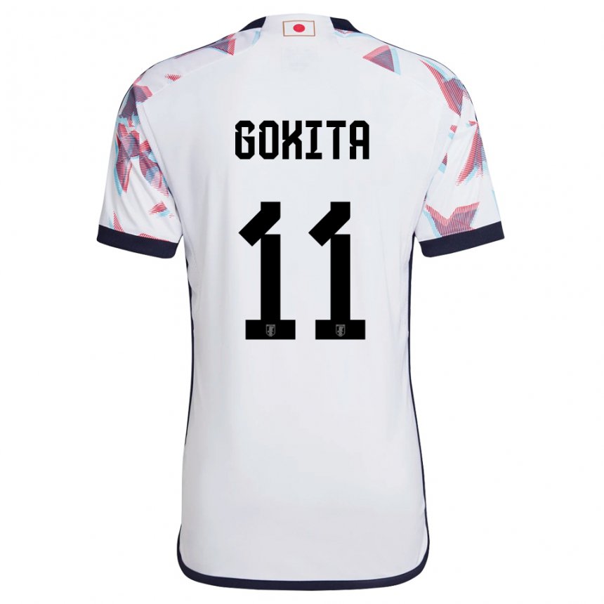 Niño Camiseta Japón Kishin Gokita #11 Blanco 2ª Equipación 22-24 La Camisa Perú