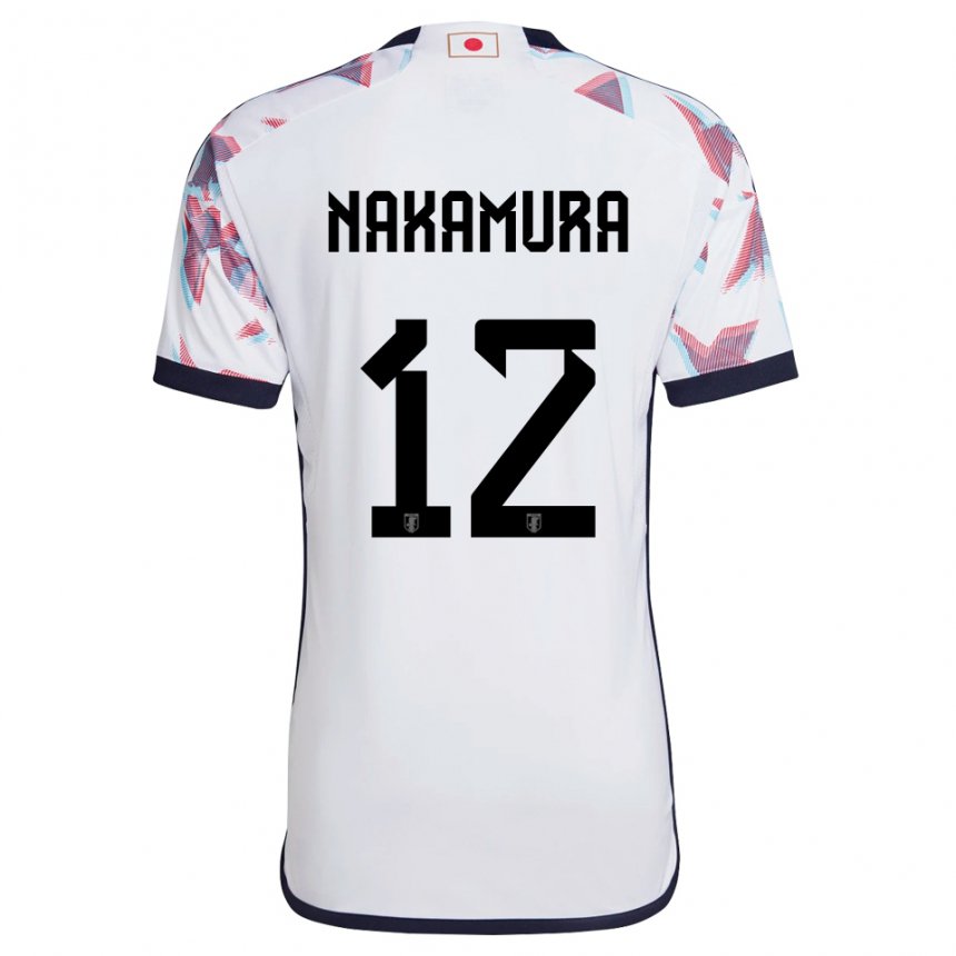 Niño Camiseta Japón Keisuke Nakamura #12 Blanco 2ª Equipación 22-24 La Camisa Perú