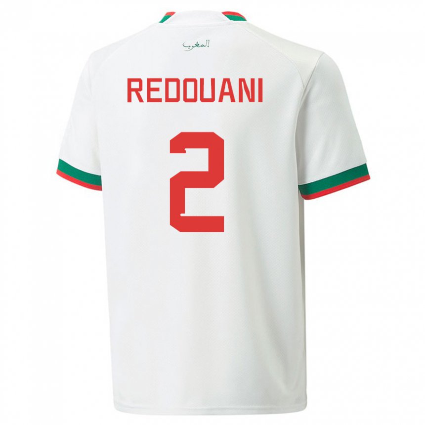 Niño Camiseta Marruecos Zineb Redouani #2 Blanco 2ª Equipación 22-24 La Camisa Perú