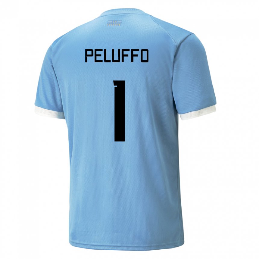 Hombre Camiseta Uruguay Daniel Peluffo #1 Azul 1ª Equipación 22-24 La Camisa Perú