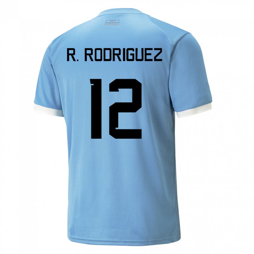 Hombre Camiseta Uruguay Randall Rodriguez #12 Azul 1ª Equipación 22-24 La Camisa Perú