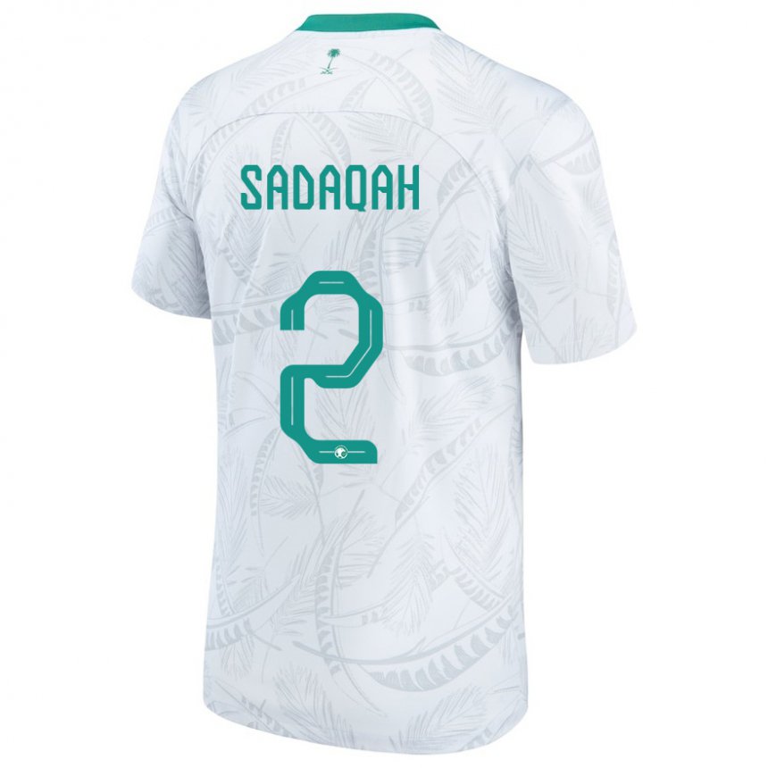 Hombre Camiseta Arabia Saudita Bayan Sadaqah #2 Blanco 1ª Equipación 22-24 La Camisa Perú