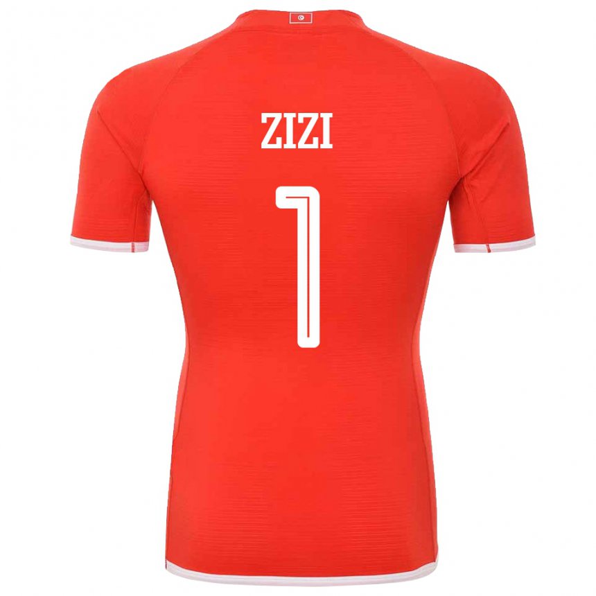 Hombre Camiseta Túnez Nesrine Zizi #1 Rojo 1ª Equipación 22-24 La Camisa Perú