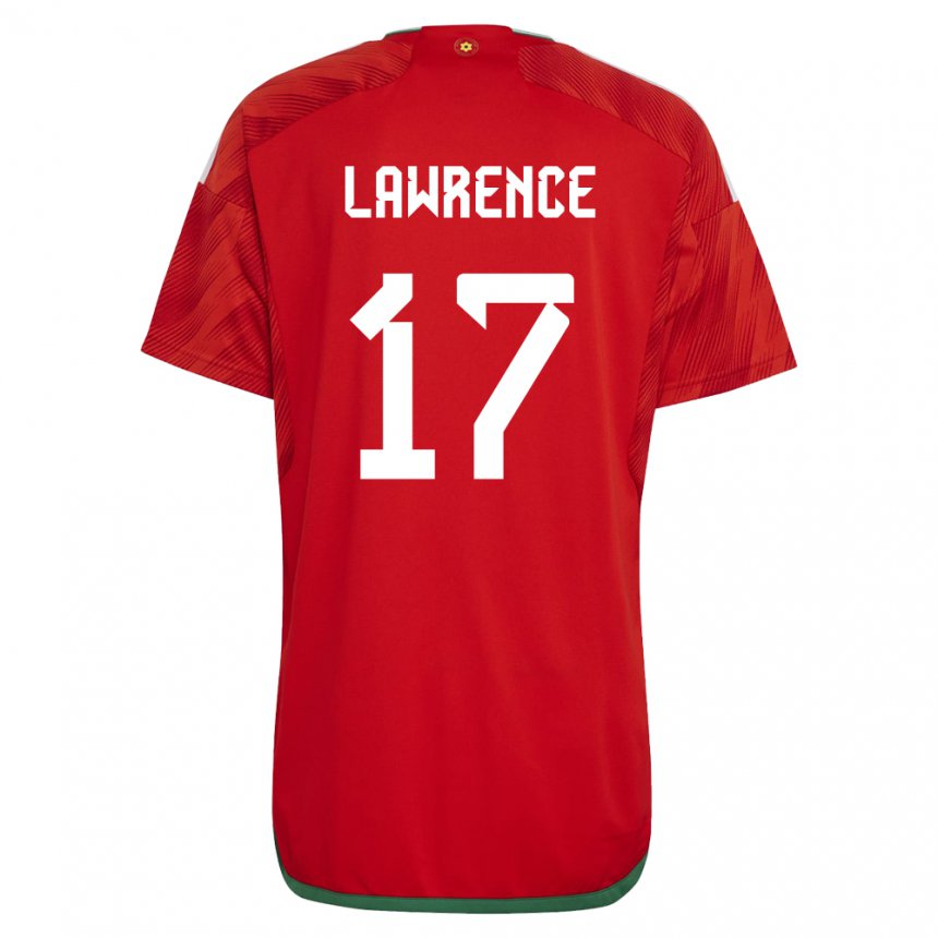 Hombre Camiseta Gales Nadia Lawrence #17 Rojo 1ª Equipación 22-24 La Camisa Perú