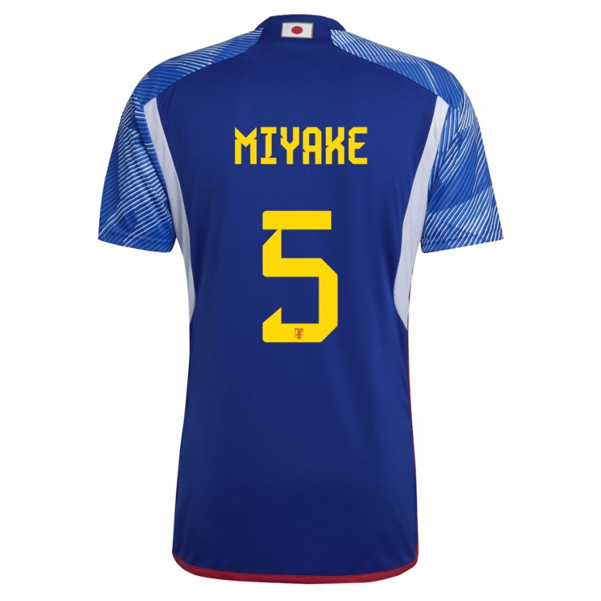 Hombre Camiseta Japón Shiori Miyake #5 Azul Real 1ª Equipación 22-24 La Camisa Perú