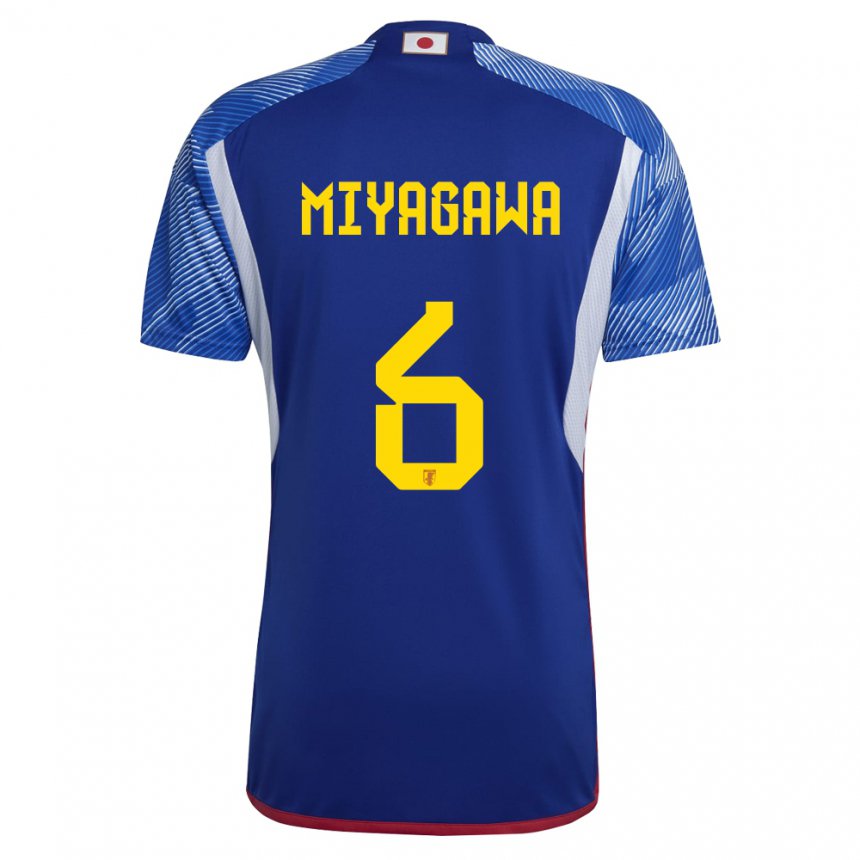 Hombre Camiseta Japón Asato Miyagawa #6 Azul Real 1ª Equipación 22-24 La Camisa Perú