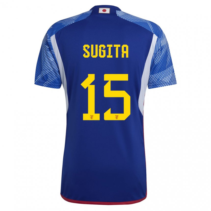 Hombre Camiseta Japón Hina Sugita #15 Azul Real 1ª Equipación 22-24 La Camisa Perú