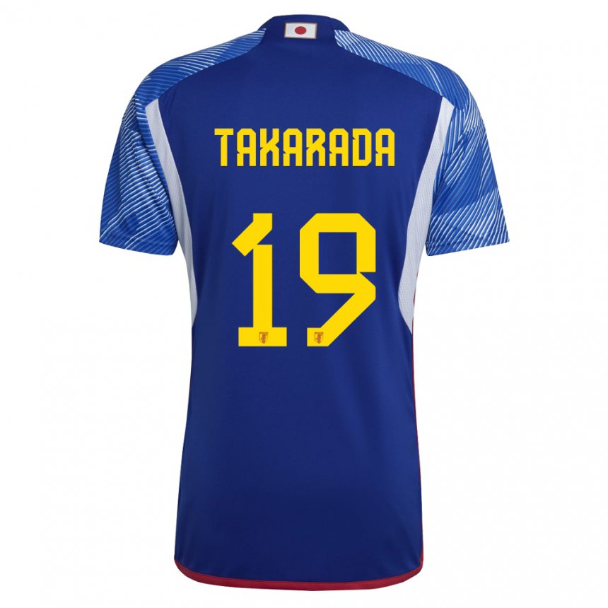 Hombre Camiseta Japón Saori Takarada #19 Azul Real 1ª Equipación 22-24 La Camisa Perú