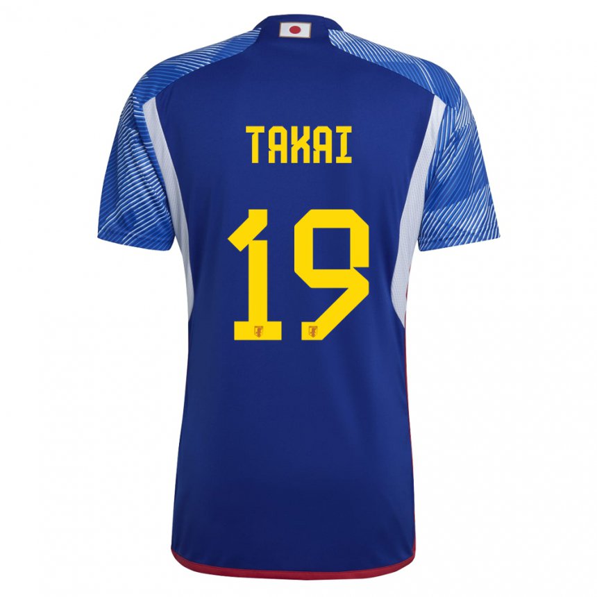 Hombre Camiseta Japón Kota Takai #19 Azul Real 1ª Equipación 22-24 La Camisa Perú