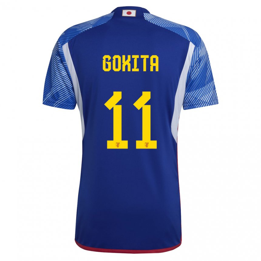 Hombre Camiseta Japón Kishin Gokita #11 Azul Real 1ª Equipación 22-24 La Camisa Perú