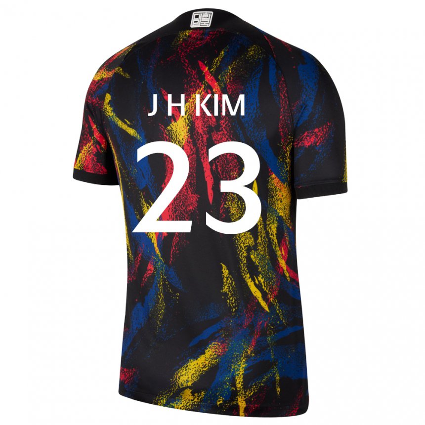 Hombre Camiseta Corea Del Sur Kim Jung Hoon #23 Multicolor 2ª Equipación 22-24 La Camisa Perú