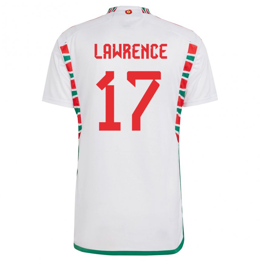 Hombre Camiseta Gales Nadia Lawrence #17 Blanco 2ª Equipación 22-24 La Camisa Perú