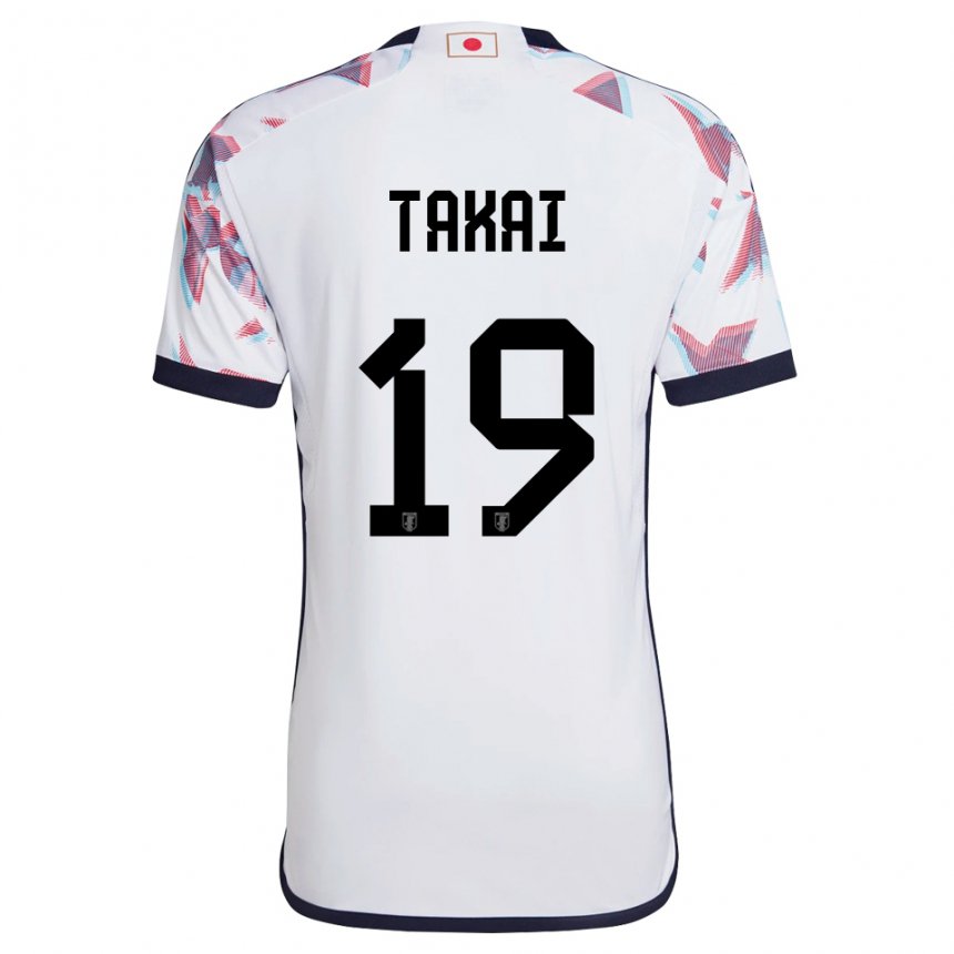 Hombre Camiseta Japón Kota Takai #19 Blanco 2ª Equipación 22-24 La Camisa Perú