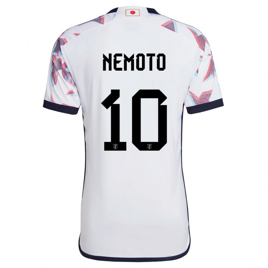 Hombre Camiseta Japón Kotaro Nemoto #10 Blanco 2ª Equipación 22-24 La Camisa Perú