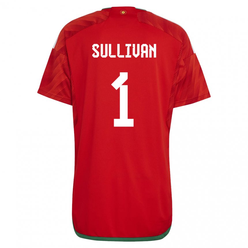 Mujer Camiseta Gales Laura O Sullivan #1 Rojo 1ª Equipación 22-24 La Camisa Perú