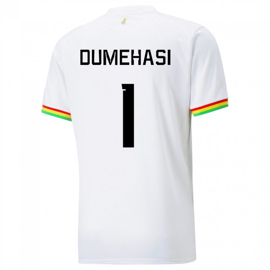 Mujer Camiseta Ghana Fafali Dumehasi #1 Blanco 1ª Equipación 22-24 La Camisa Perú