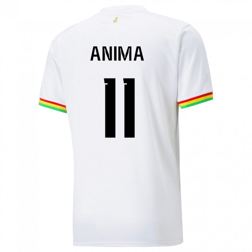 Mujer Camiseta Ghana Naomi Anima #11 Blanco 1ª Equipación 22-24 La Camisa Perú