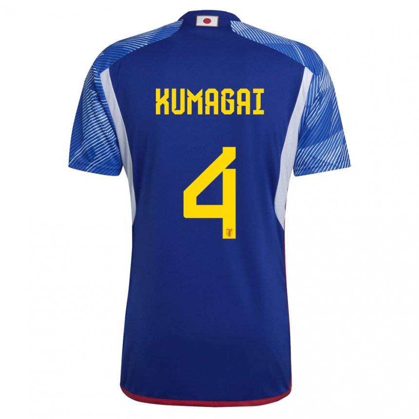 Mujer Camiseta Japón Saki Kumagai #4 Azul Real 1ª Equipación 22-24 La Camisa Perú