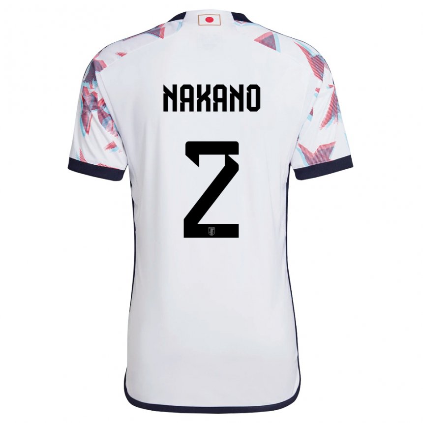 Mujer Camiseta Japón Shinya Nakano #2 Blanco 2ª Equipación 22-24 La Camisa Perú