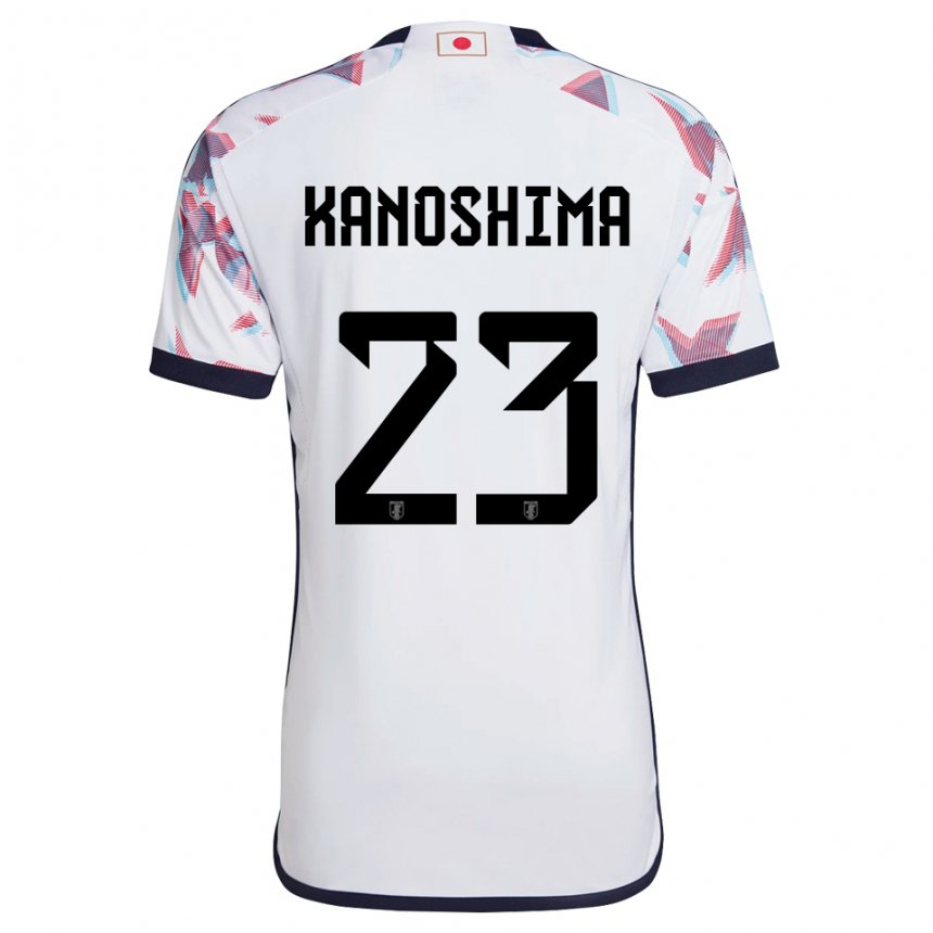 Mujer Camiseta Japón Yu Kanoshima #23 Blanco 2ª Equipación 22-24 La Camisa Perú