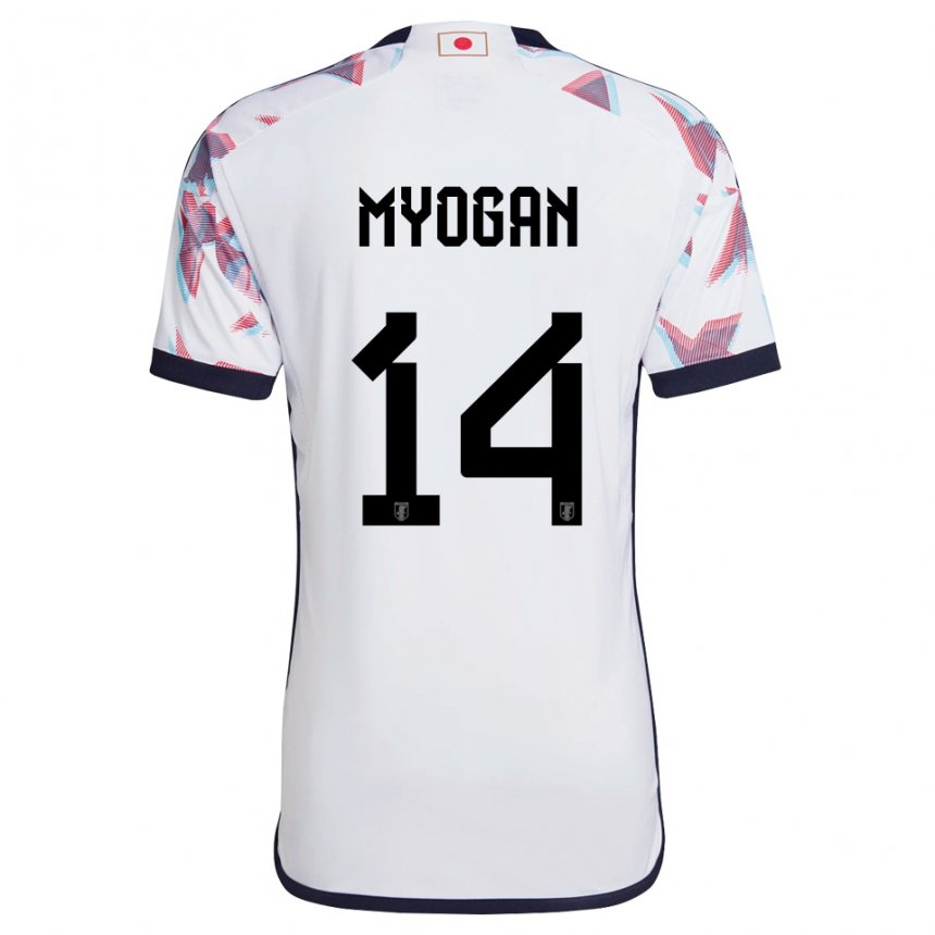 Mujer Camiseta Japón Toya Myogan #14 Blanco 2ª Equipación 22-24 La Camisa Perú