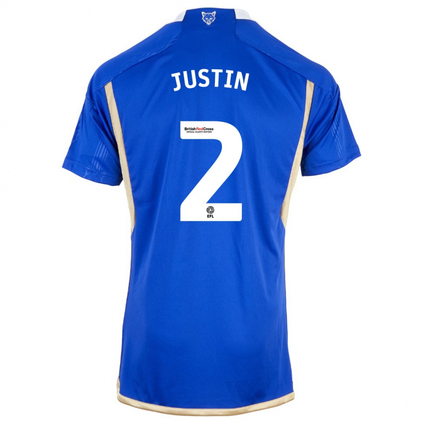 Niño Camiseta James Justin #2 Azul 1ª Equipación 2023/24 La Camisa Perú