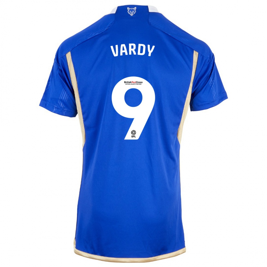 Niño Camiseta Jamie Vardy #9 Azul 1ª Equipación 2023/24 La Camisa Perú