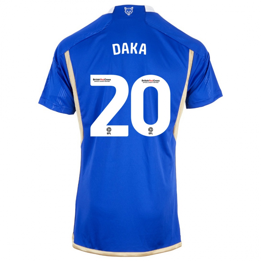 Niño Camiseta Patson Daka #20 Azul 1ª Equipación 2023/24 La Camisa Perú